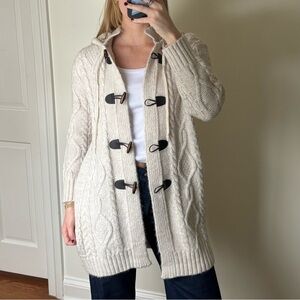 Women's Cream Cable Knit Sweater